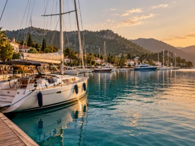 Göcek'te marinada teknede konaklama deneyimi