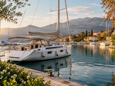Teknede konaklama için en iyi mevsim rehberi - marinada bağlı yelkenli